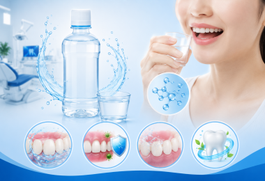 Nước muối sinh lý là gì? Có tác dụng gì với sức khỏe răng miệng?