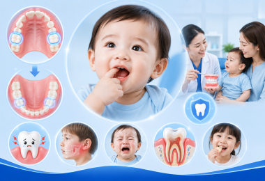 Trẻ mọc răng hàm trên trước có vấn đề gì không? Cha mẹ cần biết