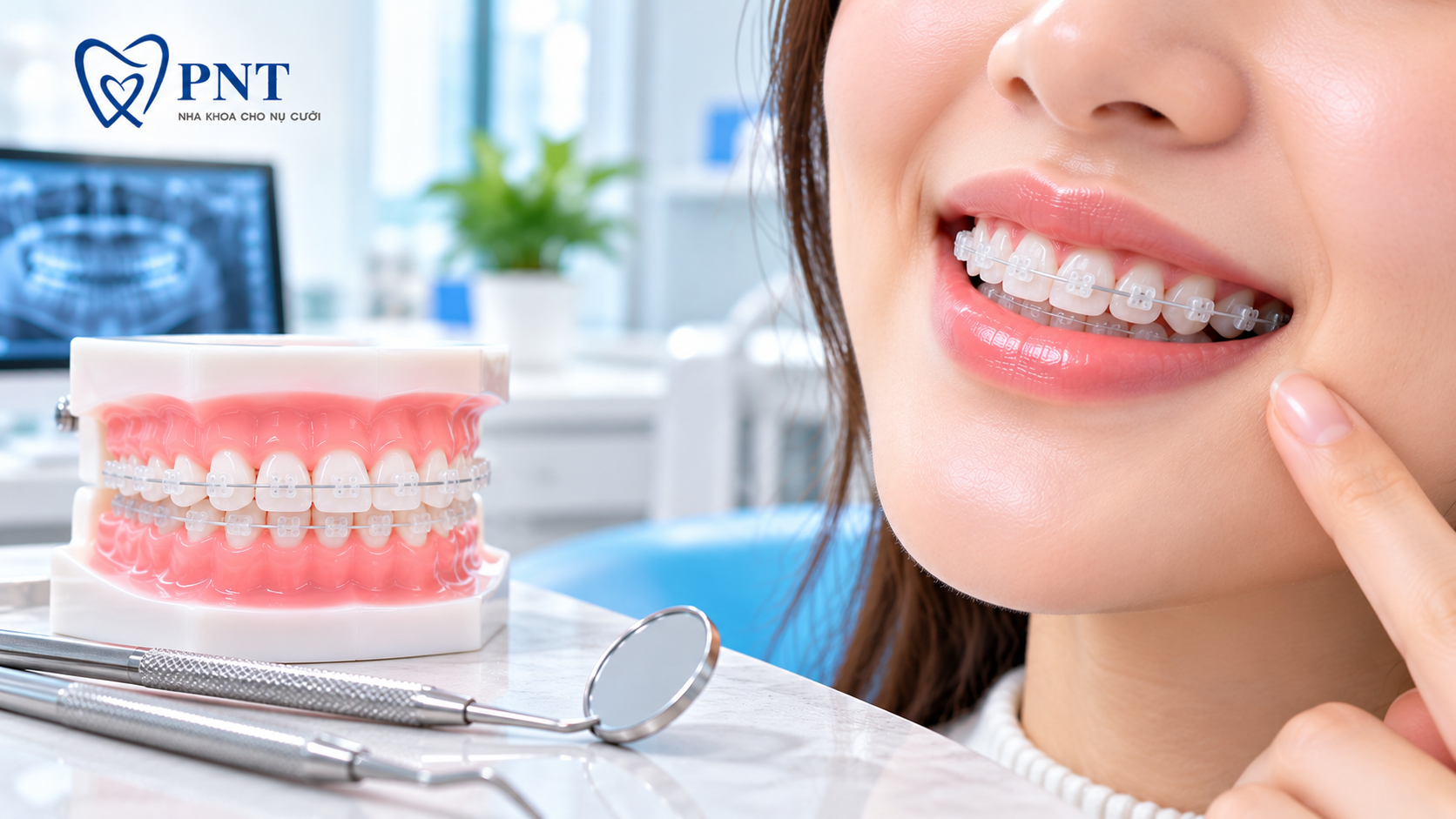 Niềng răng mắc cài sứ Gò Vấp