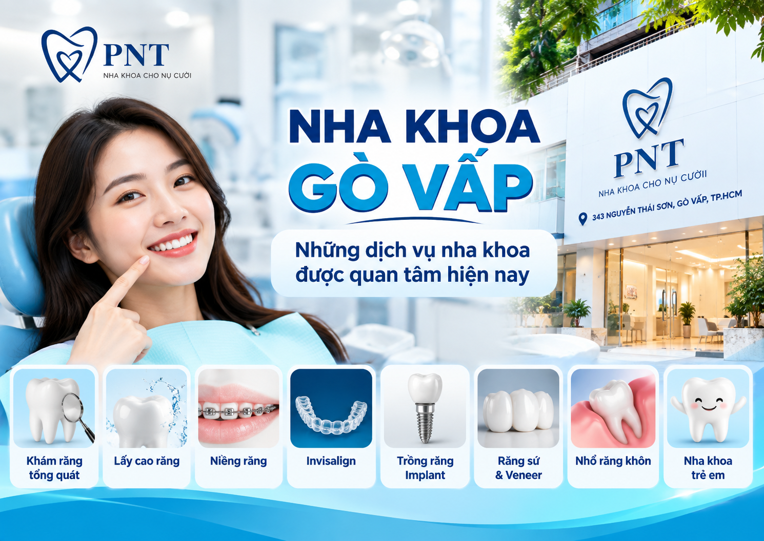 Nha Khoa Gò Vấp – Không gian thăm khám tại Nha Khoa PNT